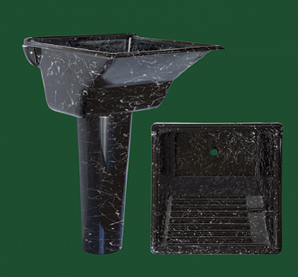Tanque e coluna de marmorite 40 Lt. Fiberblu