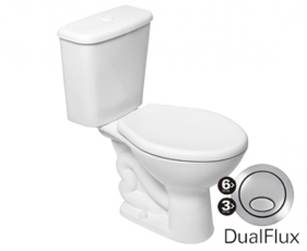Conj. 02 peças Vaso Acoplado Izy dual 3/6 Lt.